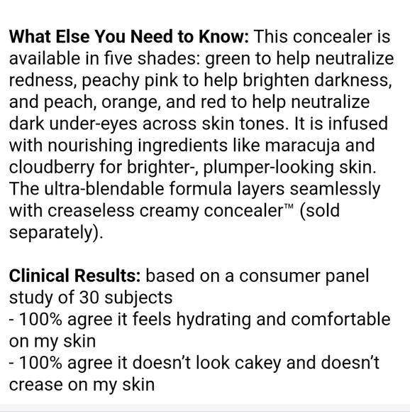 💄HP💄NIB TARTE CREASELESS COLOR CORRECTOR IN ORANGE - Picture 4 of 11